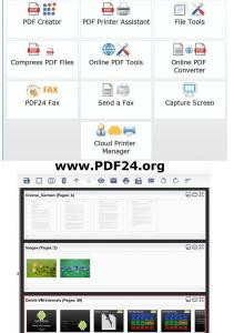 Free PDF24 creator desktop PC software Screenshot